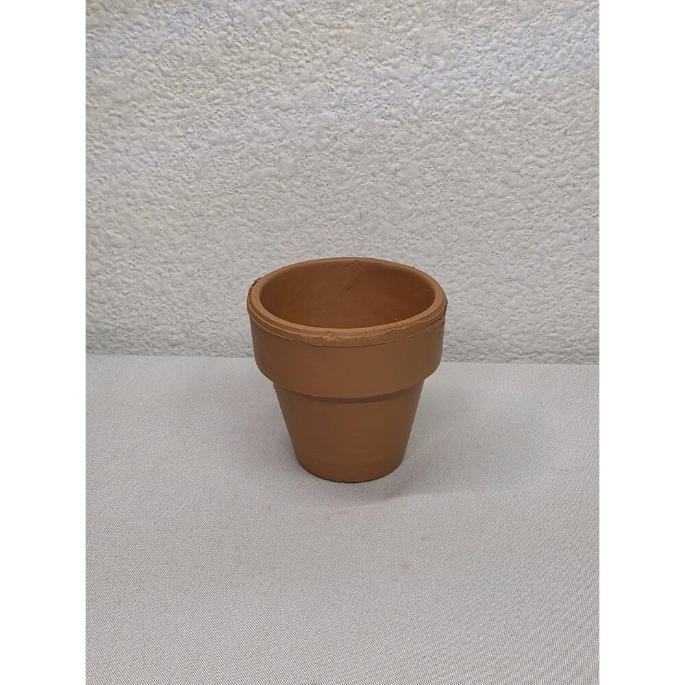 Mini Terracotta Clay Flower Pot 2" - Tiny Succulent Planter Craft Supply